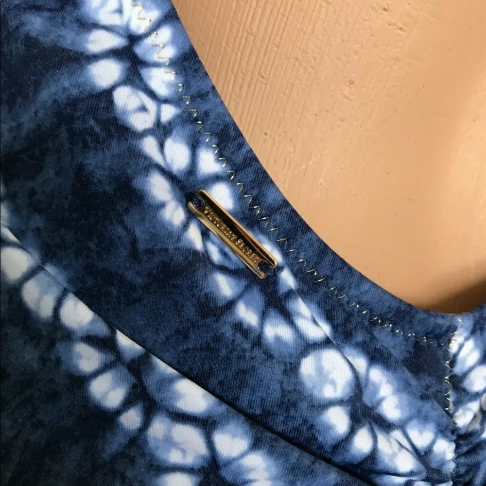 VS Tie Dye Flounce Plunge One Piece Bathing Suit - Picture 4 of 6